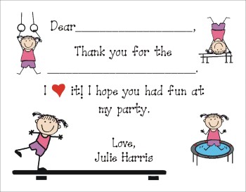 Fill In Thank You Cards